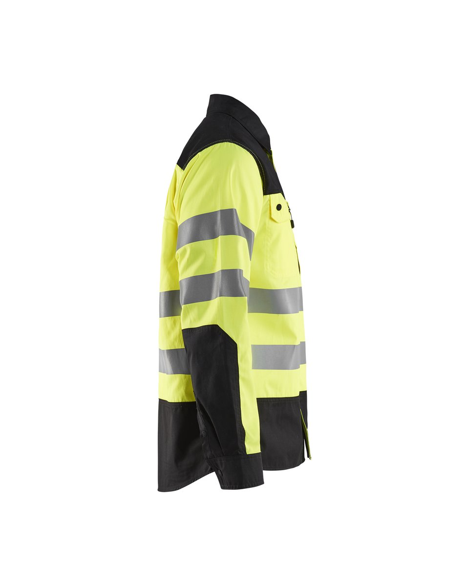 Blåkläder 3255 Overhemd High Vis - High Vis Geel/Zwart