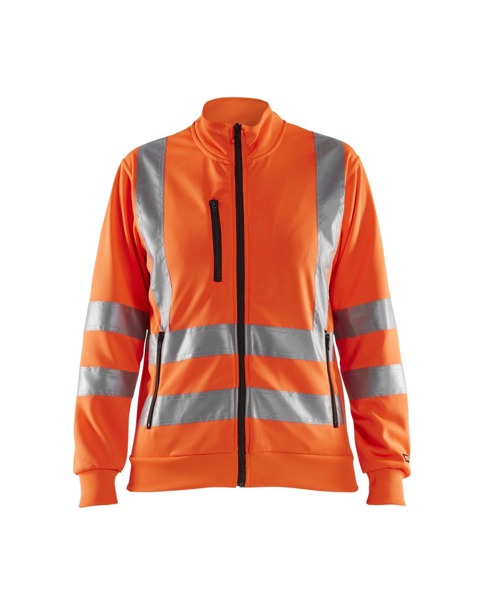 Blåkläder 3308 Dames Sweatshirt met rits High Vis - High Vis Oranje
