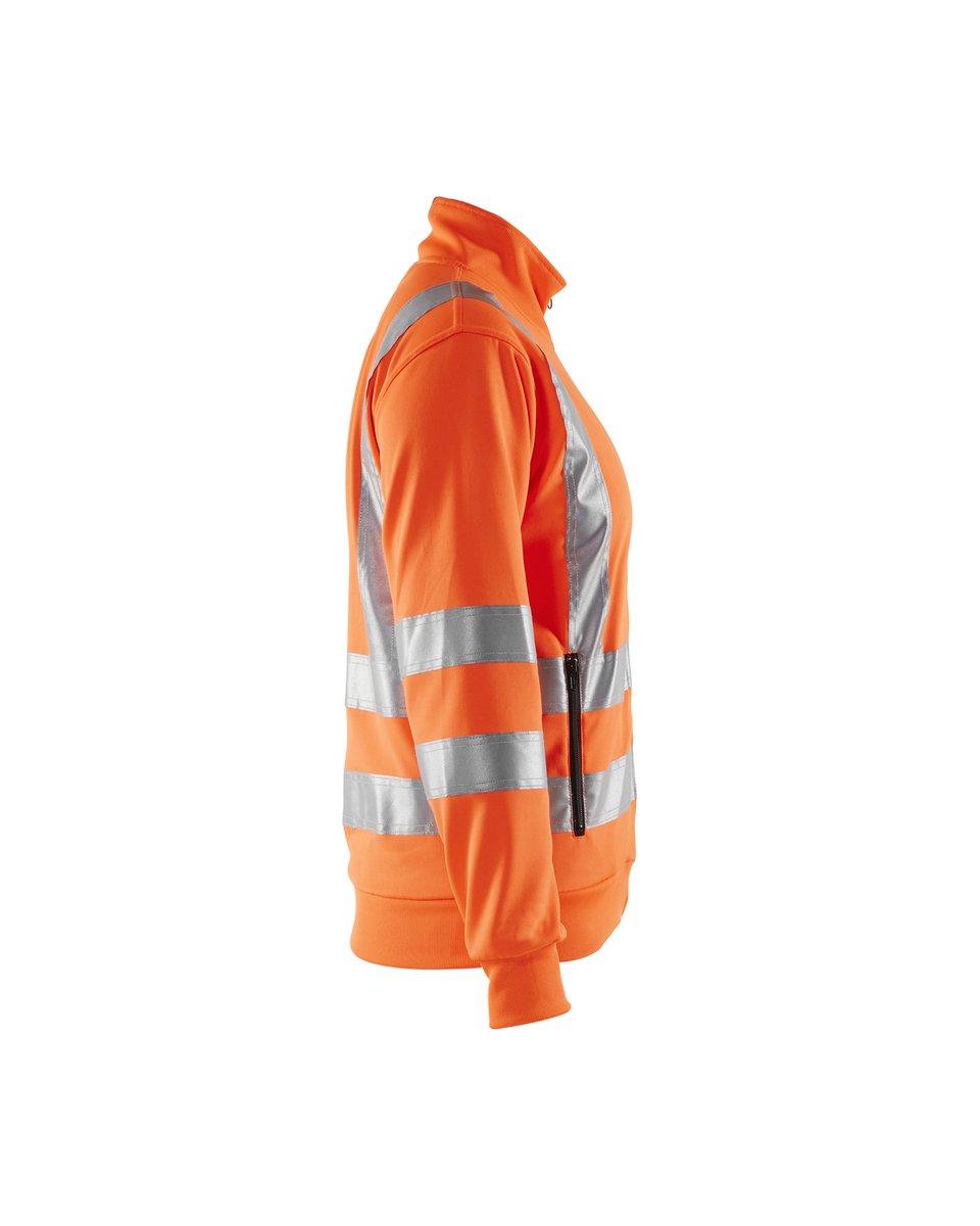 Blåkläder 3308 Dames Sweatshirt met rits High Vis - High Vis Oranje