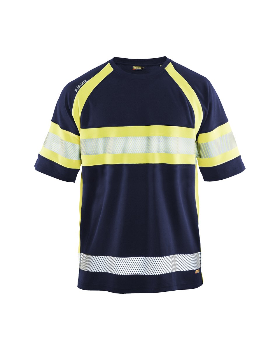 Blåkläder 3337 UV-T-shirt High Vis - Marine/High Vis Geel