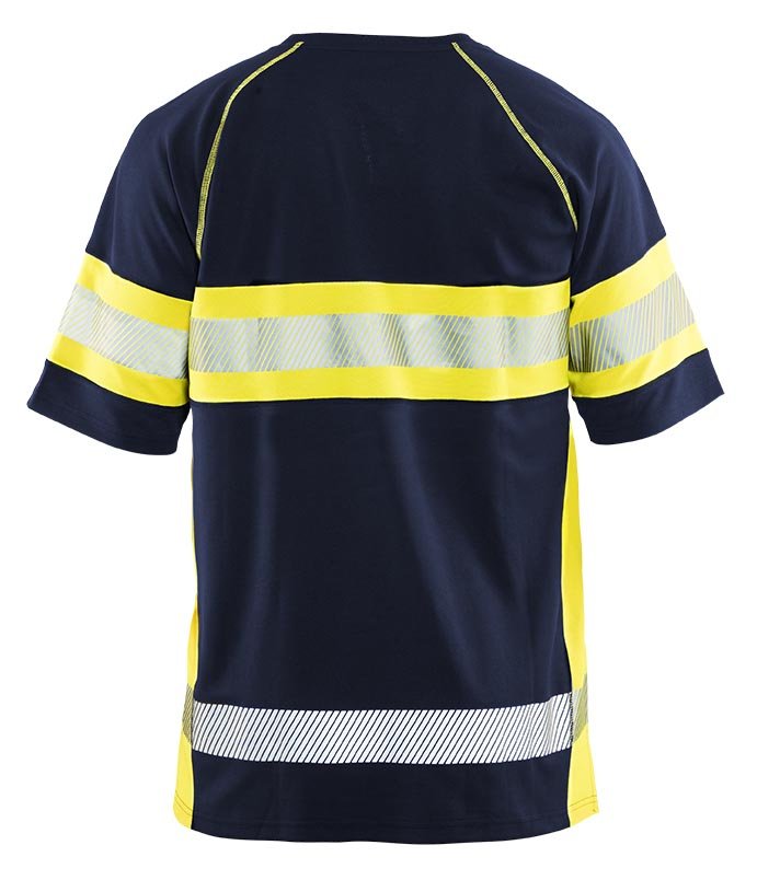 Blåkläder 3337 UV-T-shirt High Vis - Marine/High Vis Geel