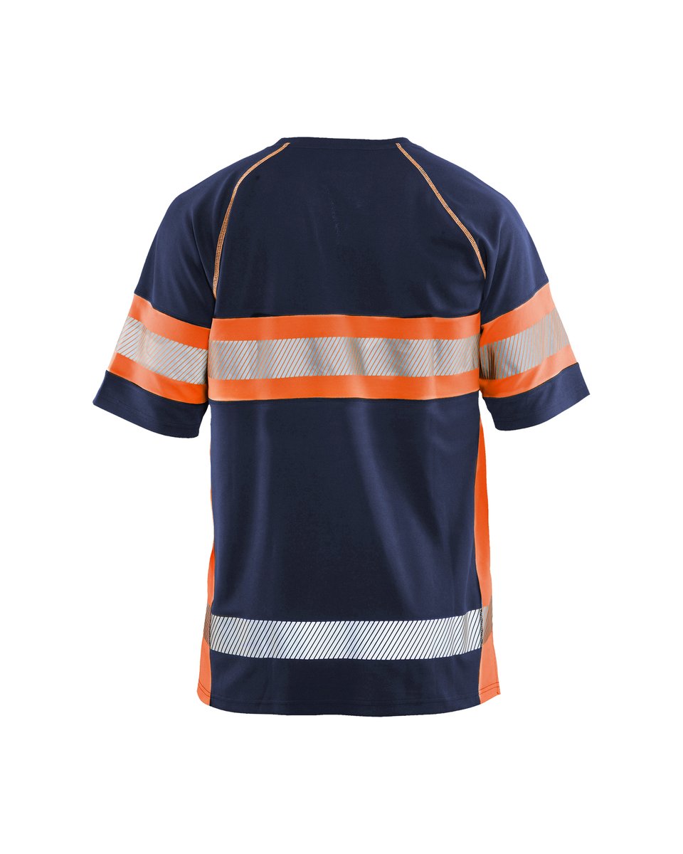 Blåkläder 3337 UV-T-shirt High Vis - Marineblauw/Oranje