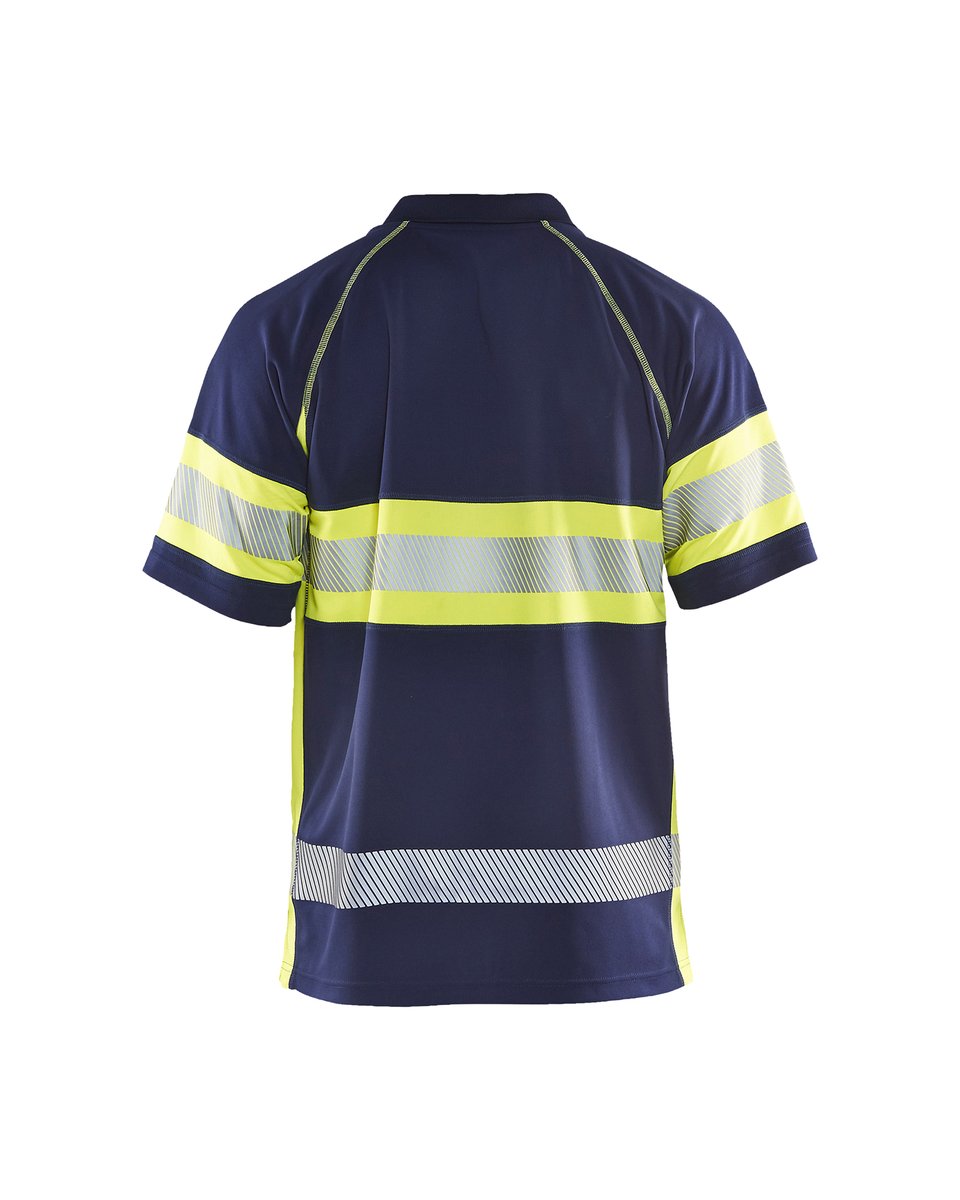 Blåkläder 3338 UV-Poloshirt High Vis - Marine/High Vis Geel