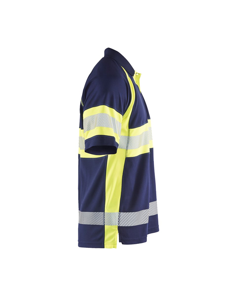 Blåkläder 3338 UV-Poloshirt High Vis - Marine/High Vis Geel