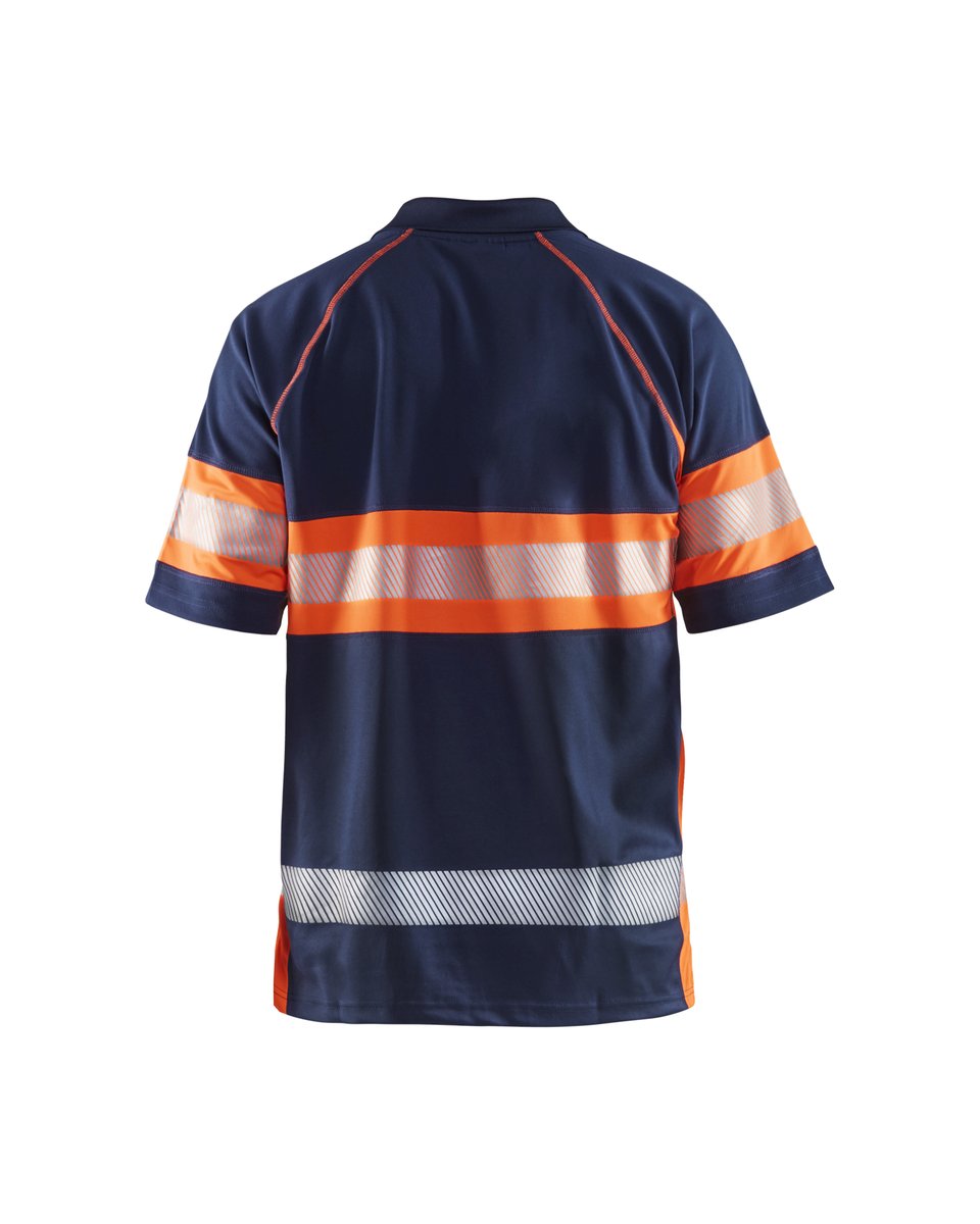 Blåkläder 3338 UV-Poloshirt High Vis - Marineblauw/Oranje