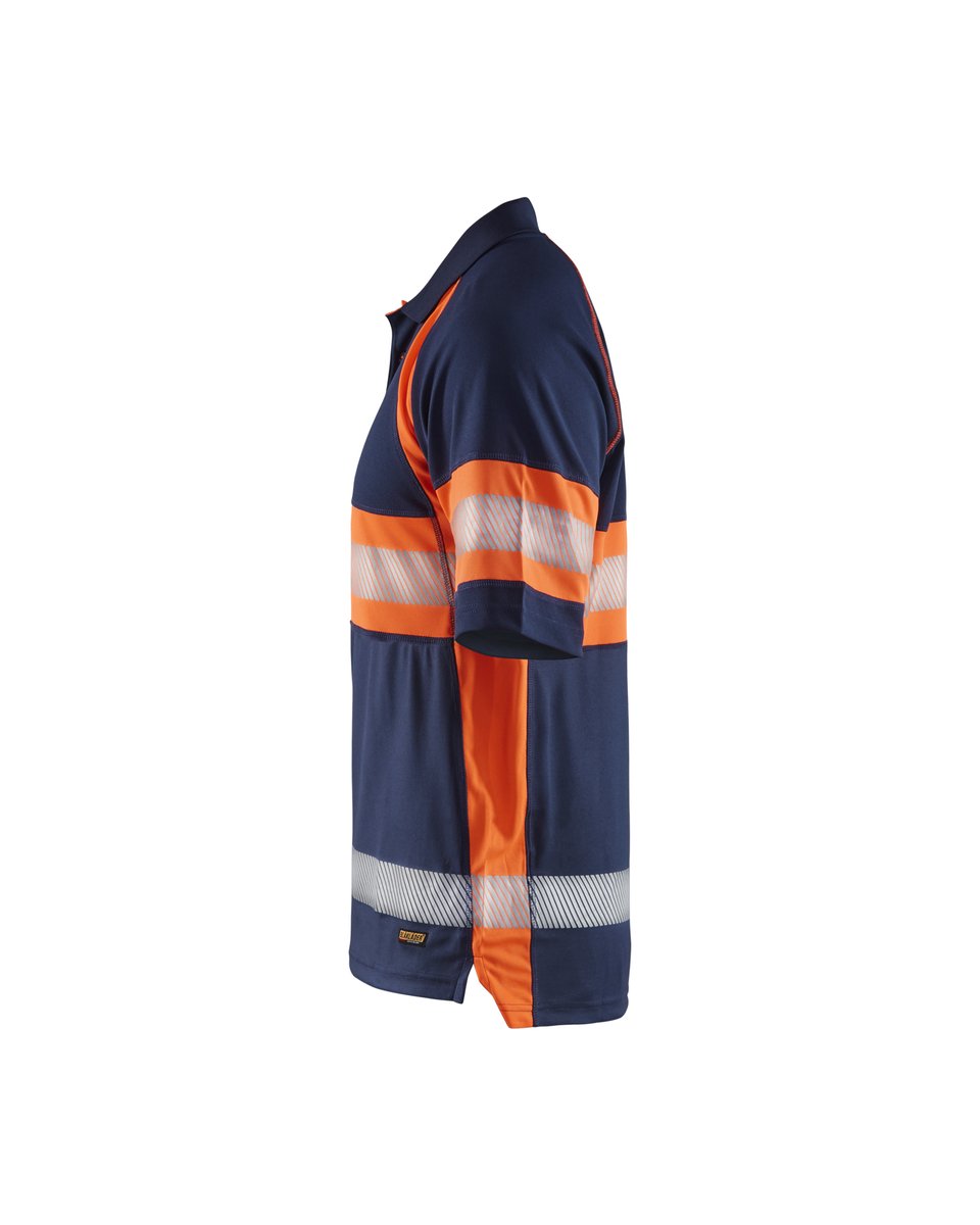 Blåkläder 3338 UV-Poloshirt High Vis - Marineblauw/Oranje