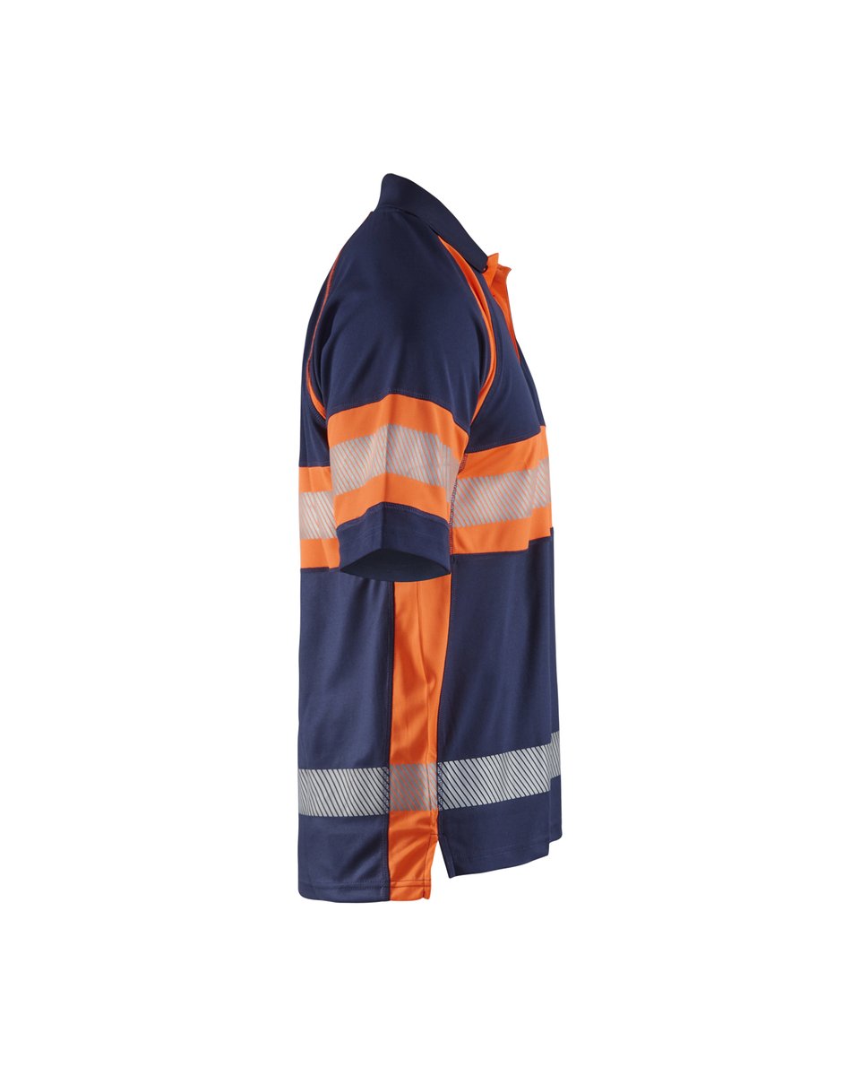 Blåkläder 3338 UV-Poloshirt High Vis - Marineblauw/Oranje