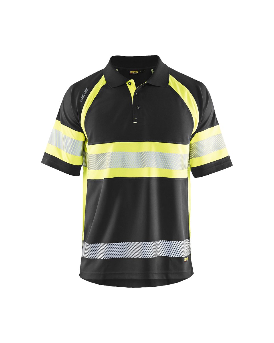 Blåkläder 3338 UV-Poloshirt High Vis - Zwart/High Vis Geel