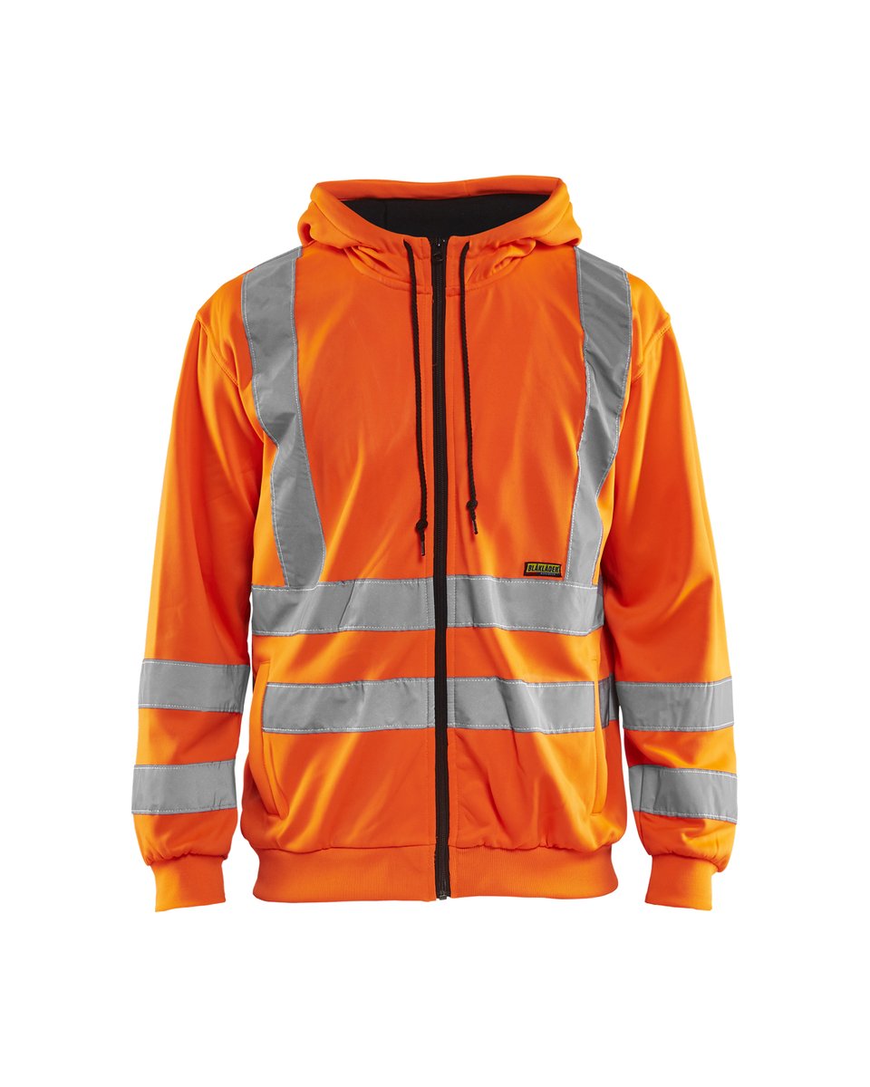 Blåkläder 3346 Hooded Sweatshirt met rits High Vis - High Vis Oranje