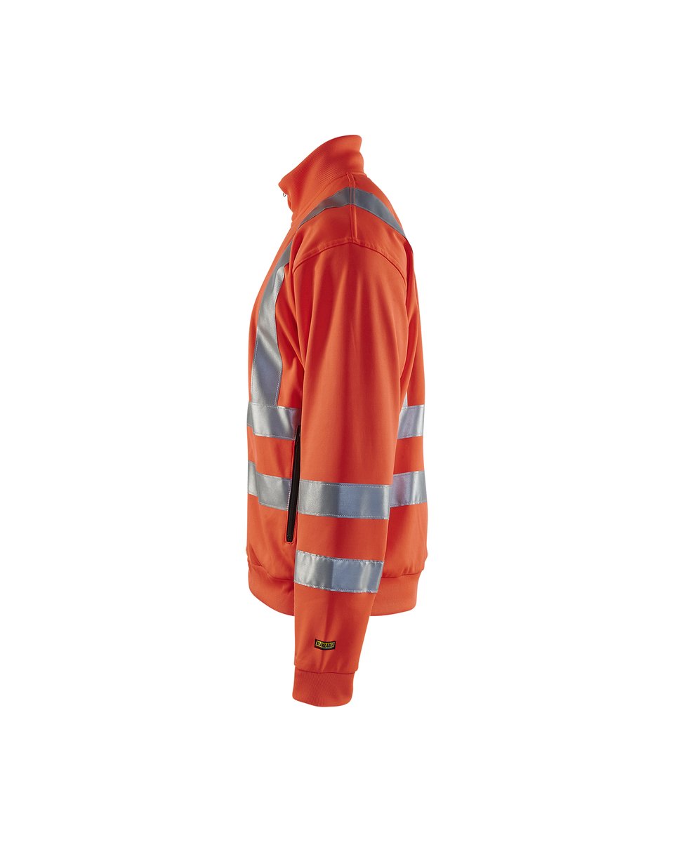 Blåkläder 3358 Sweatshirt met rits High Vis - High Vis Rood
