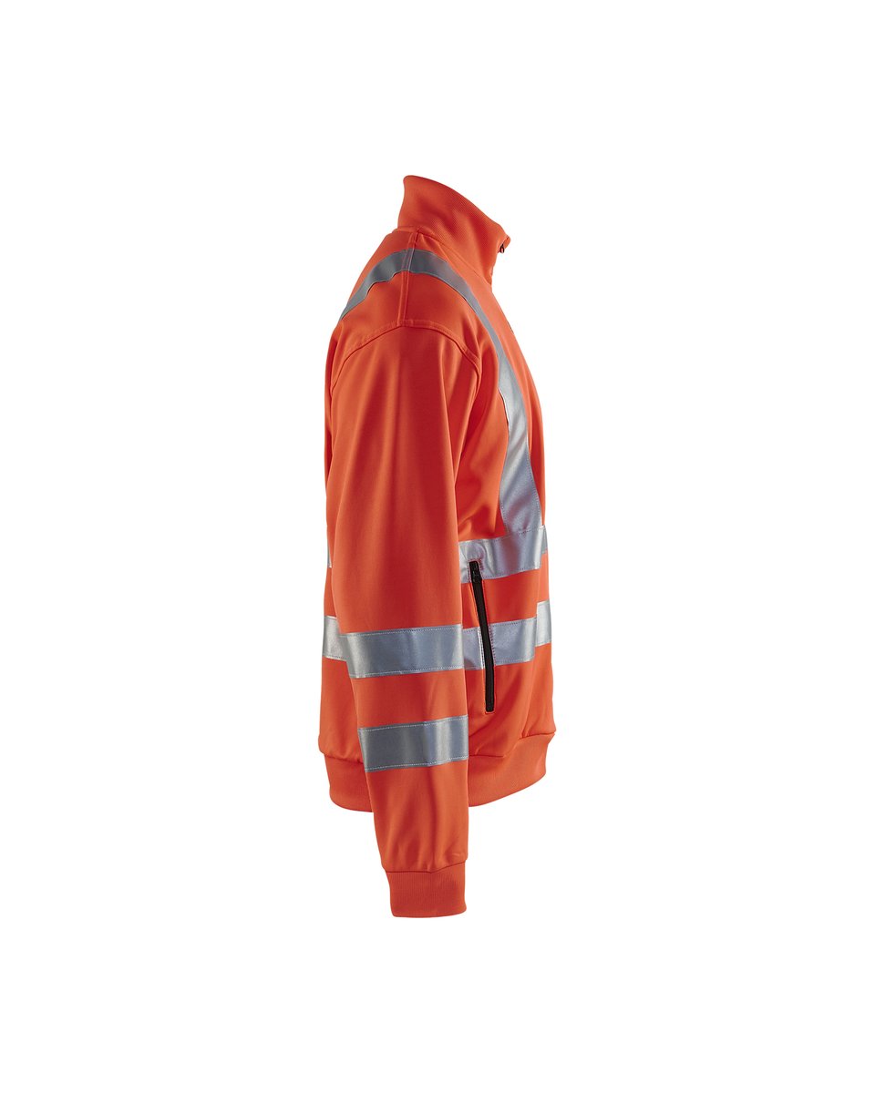 Blåkläder 3358 Sweatshirt met rits High Vis - High Vis Rood
