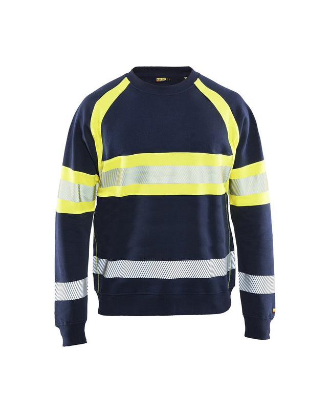 Blåkläder 3359 Sweatshirt High Vis - Marine/High Vis Geel