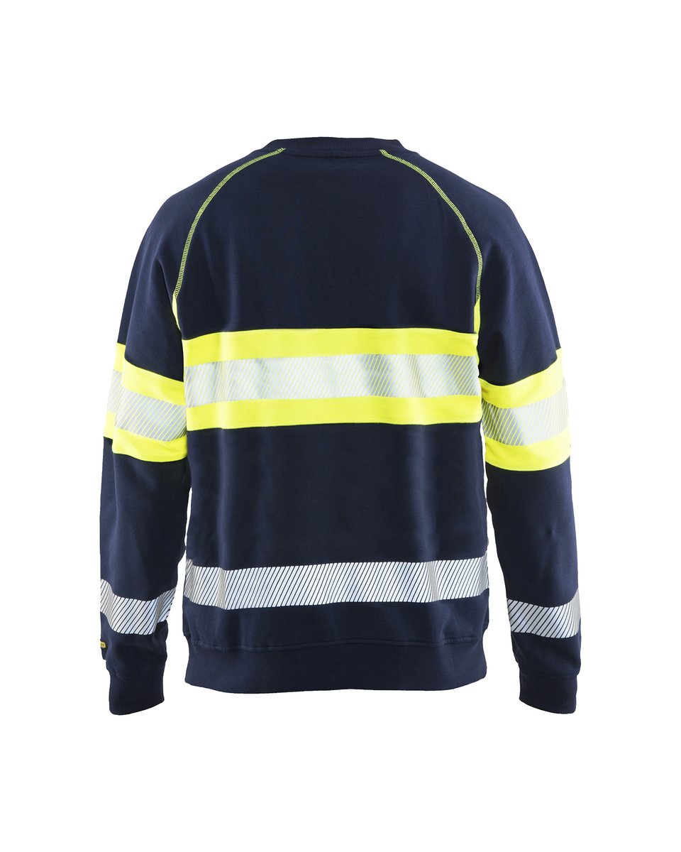 Blåkläder 3359 Sweatshirt High Vis - Marine/High Vis Geel