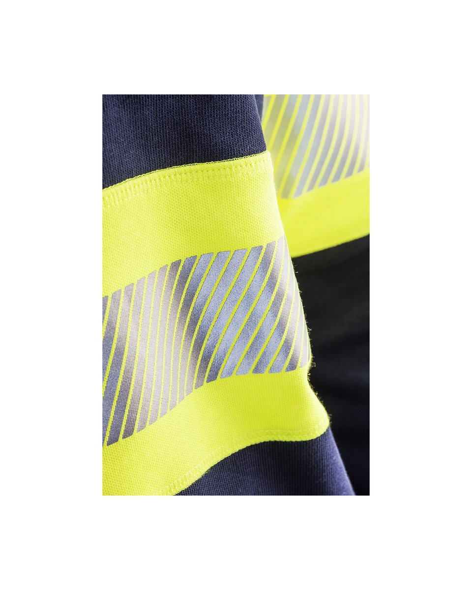 Blåkläder 3359 Sweatshirt High Vis - Marine/High Vis Geel