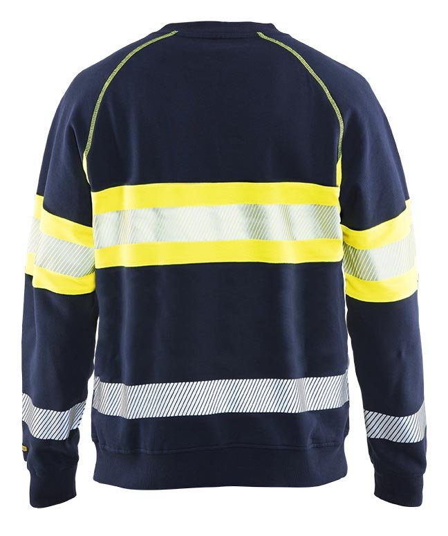 Blåkläder 3359 Sweatshirt High Vis - Marine/High Vis Geel