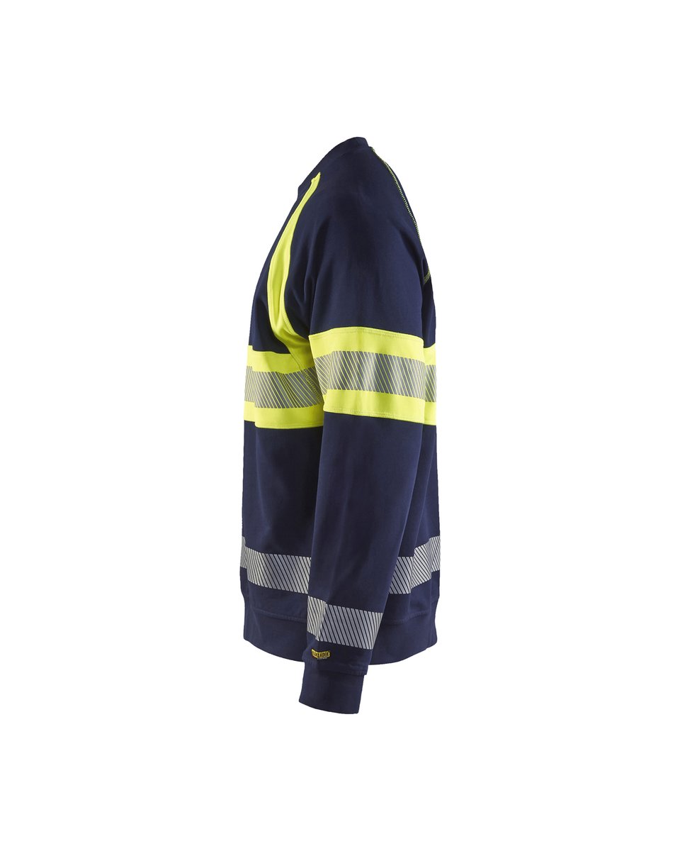 Blåkläder 3359 Sweatshirt High Vis - Marine/High Vis Geel