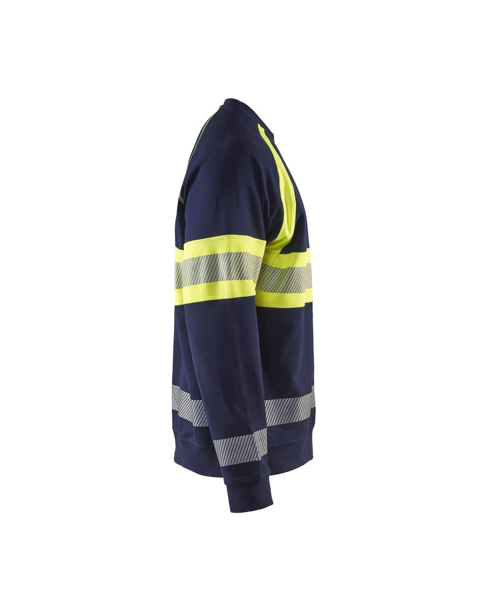 Blåkläder 3359 Sweatshirt High Vis - Marine/High Vis Geel