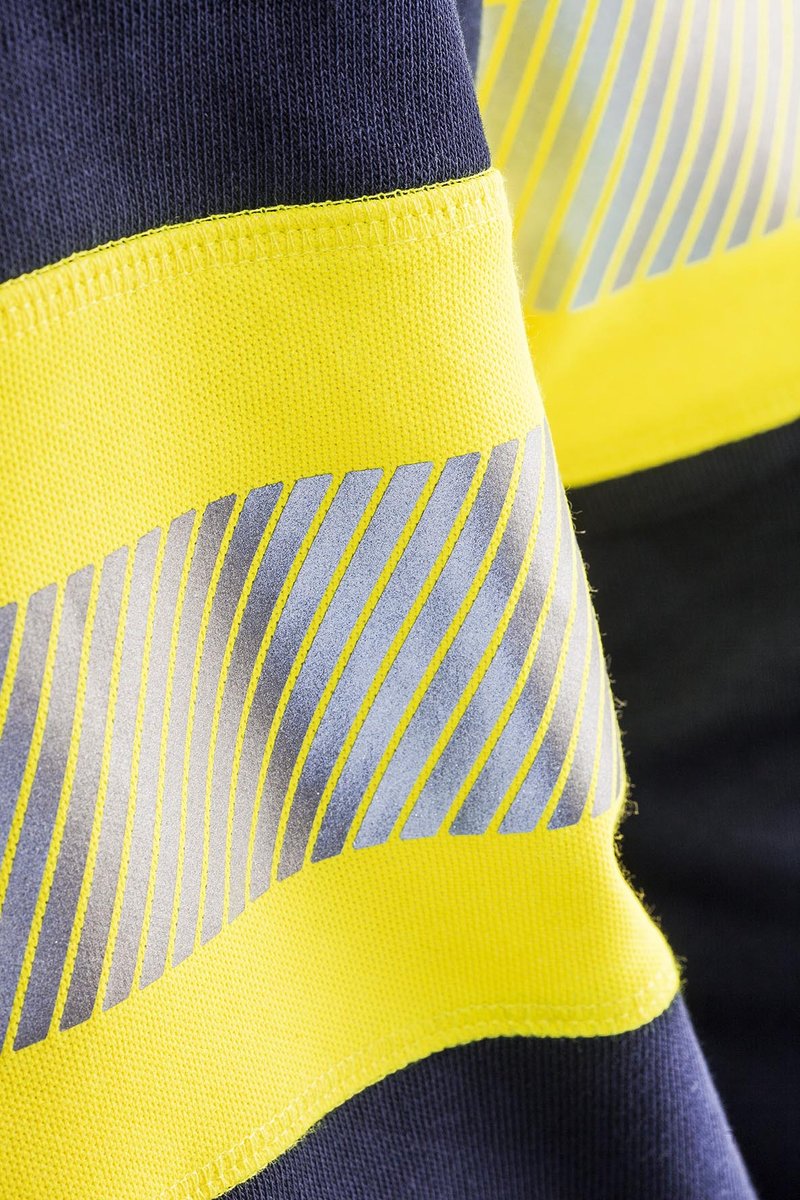 Blåkläder 3359 Sweatshirt High Vis - Marine/High Vis Geel