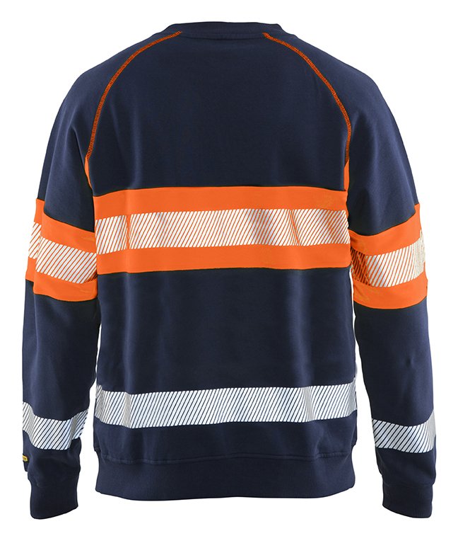 Blåkläder 3359 Sweatshirt High Vis - Marineblauw/Oranje