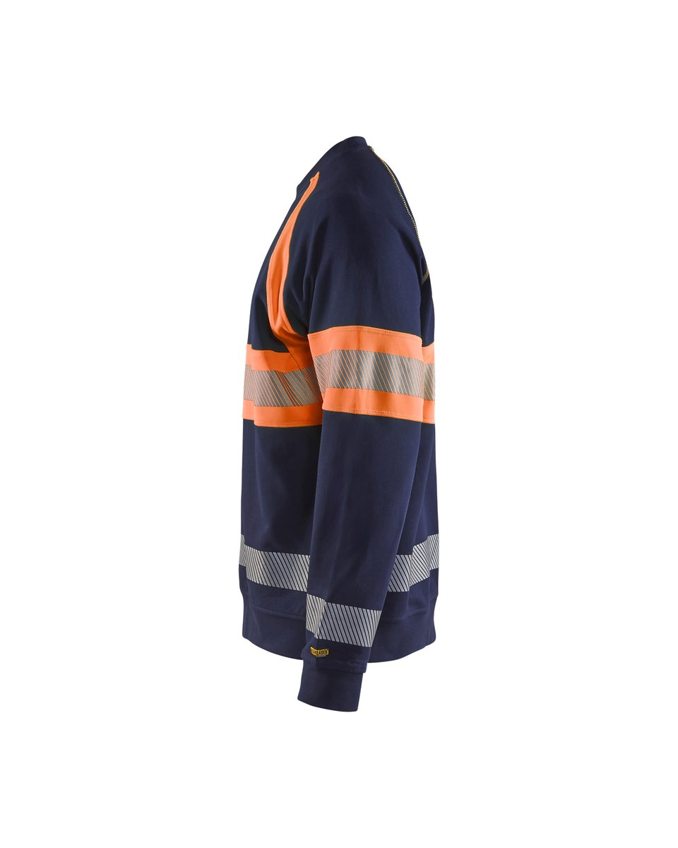 Blåkläder 3359 Sweatshirt High Vis - Marineblauw/Oranje