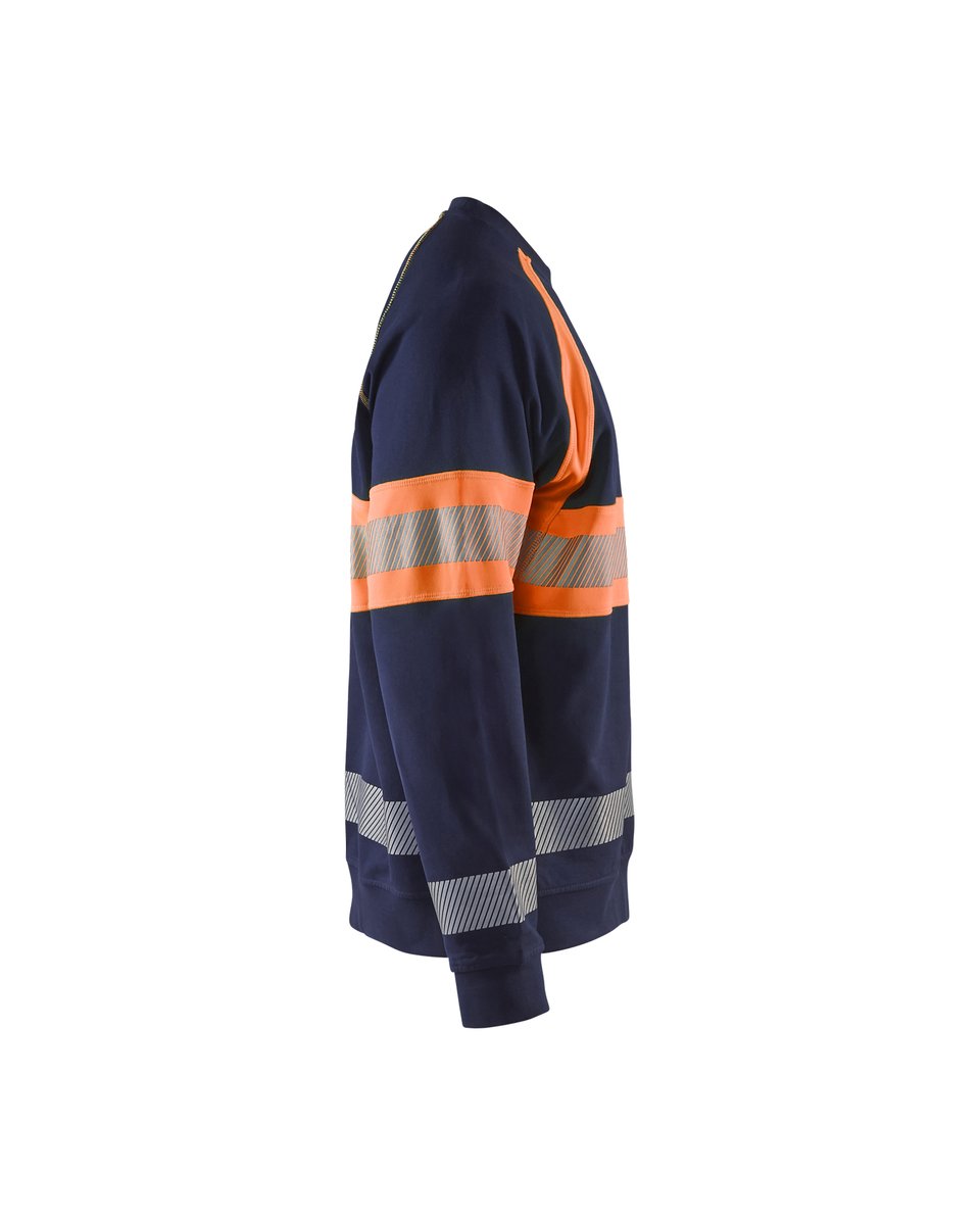 Blåkläder 3359 Sweatshirt High Vis - Marineblauw/Oranje