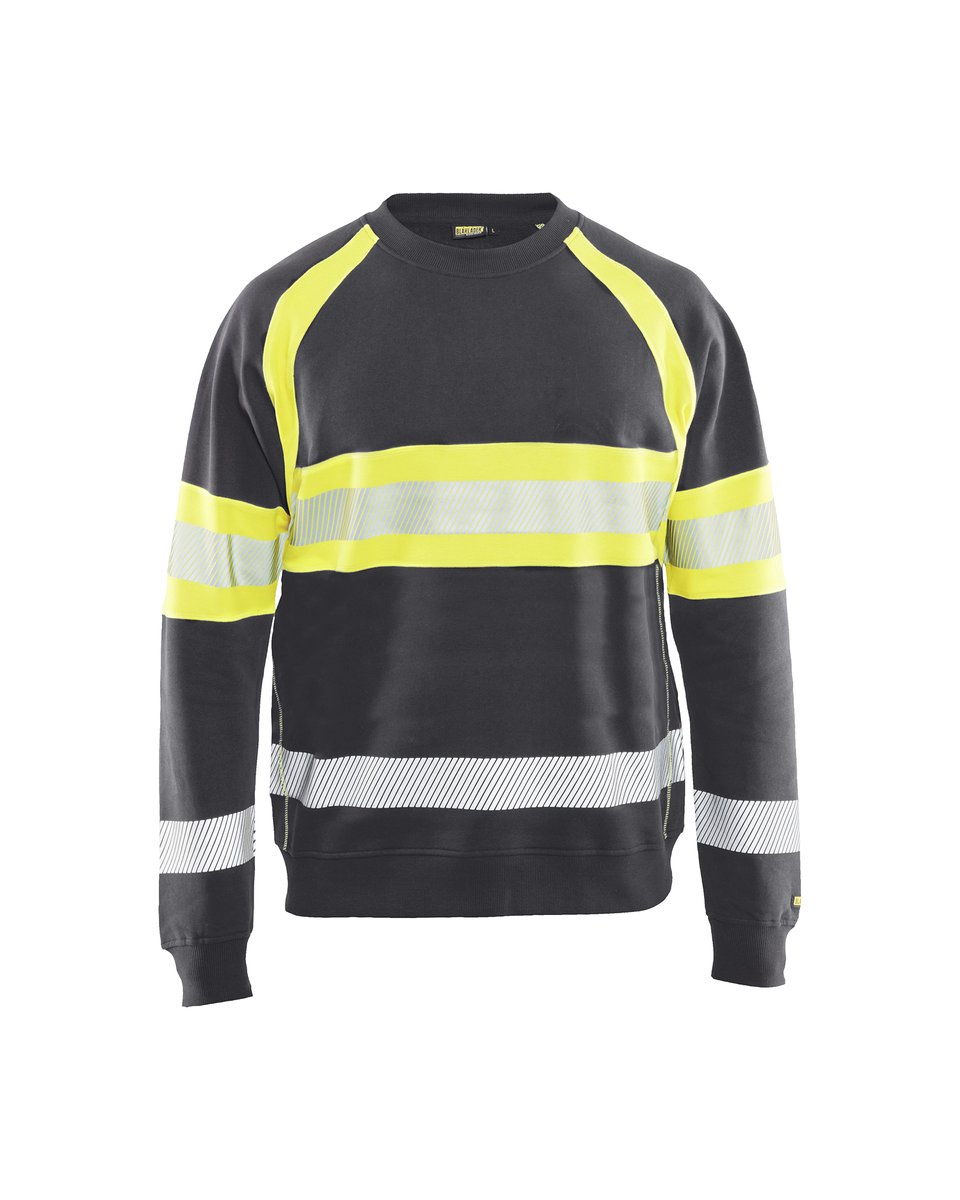 Blåkläder 3359 Sweatshirt High Vis - Medium grijs/High Vis Geel