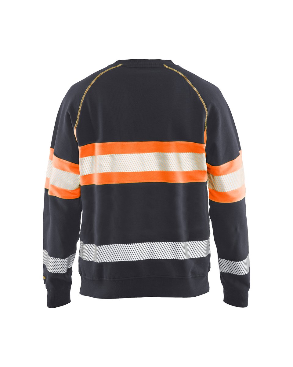 Blåkläder 3359 Sweatshirt High Vis - Medium grijs/ High Vis Oranje