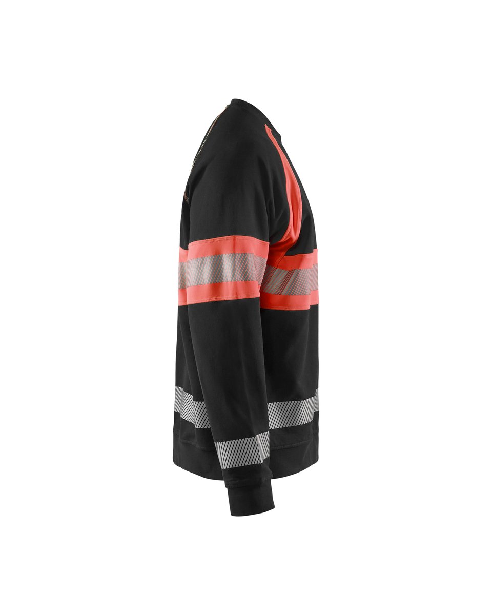 Blåkläder 3359 Sweatshirt High Vis - Zwart/High Vis Rood