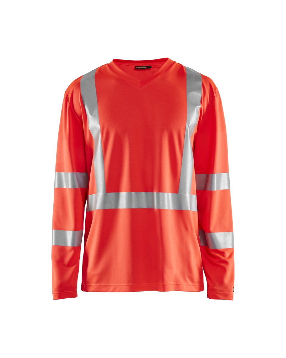 Blåkläder 3383 UV-T-shirt lange mouwen High Vis - High Vis Rood