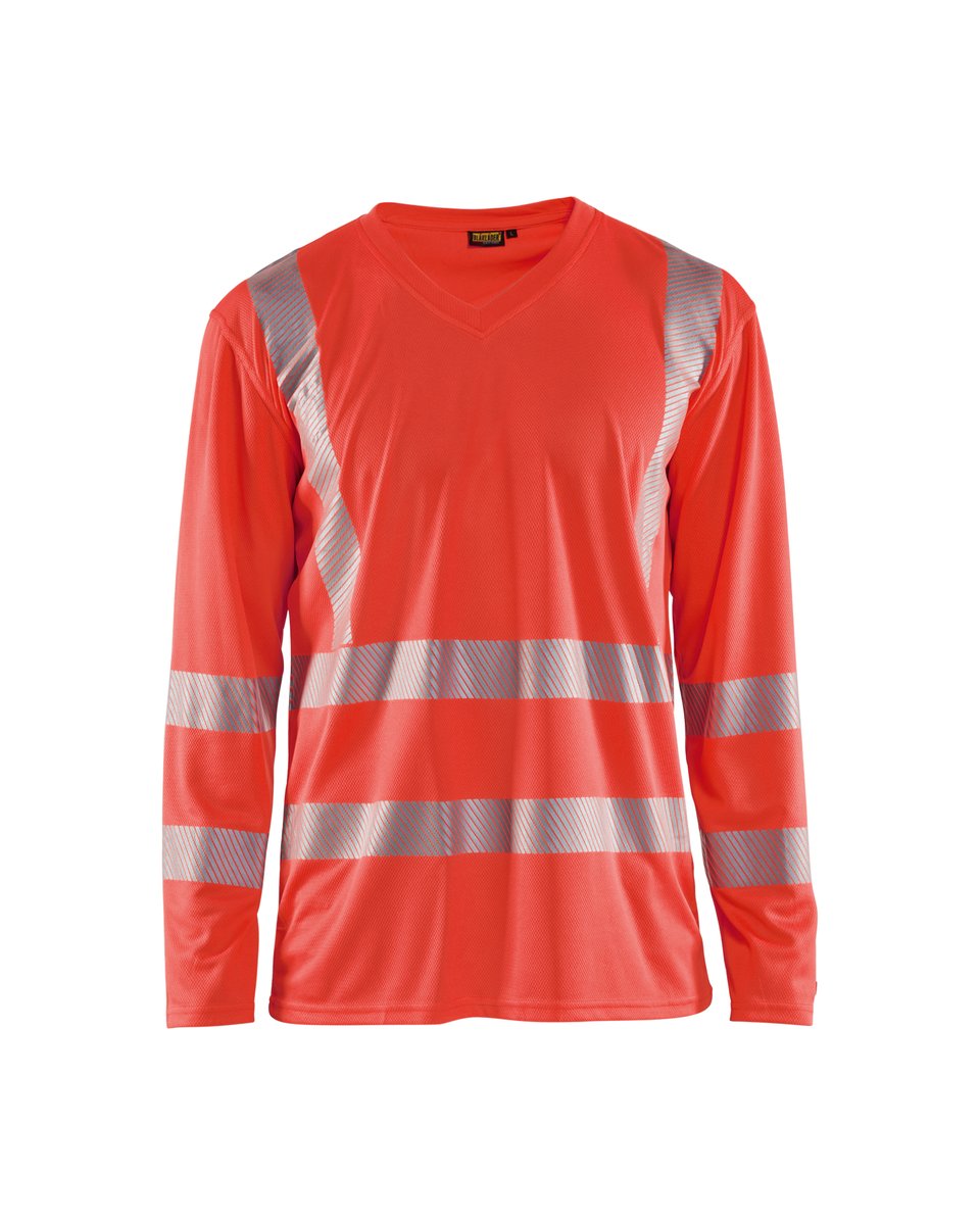 Blåkläder 3385 UV-T-shirt lange mouwen High Vis - High Vis Rood