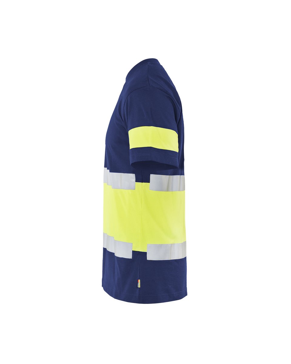 Blåkläder 3387 T-shirt High Vis - Marine/High Vis Geel