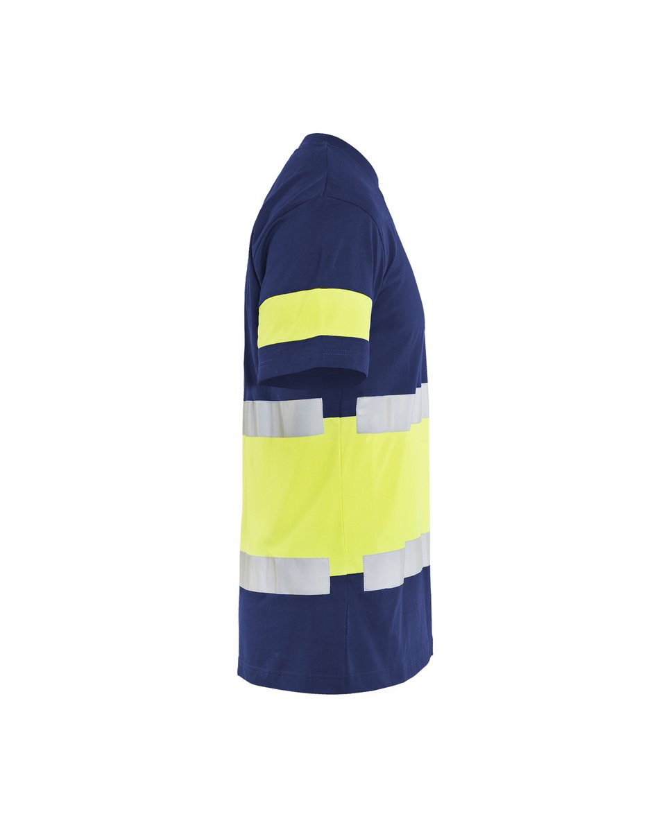 Blåkläder 3387 T-shirt High Vis - Marine/High Vis Geel