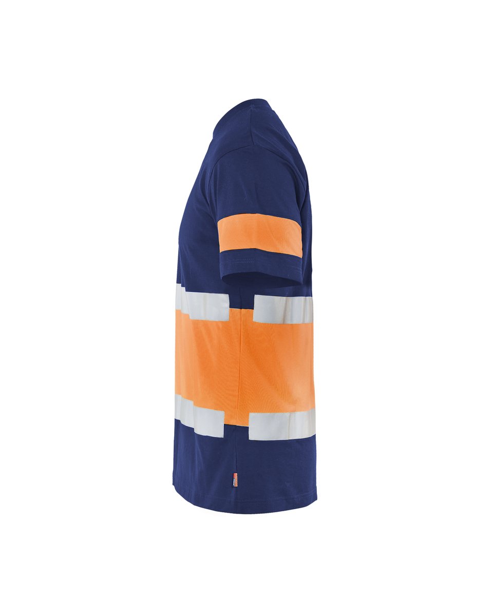 Blåkläder 3387 T-shirt High Vis - Marineblauw/Oranje