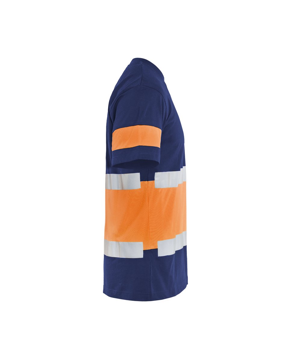 Blåkläder 3387 T-shirt High Vis - Marineblauw/Oranje