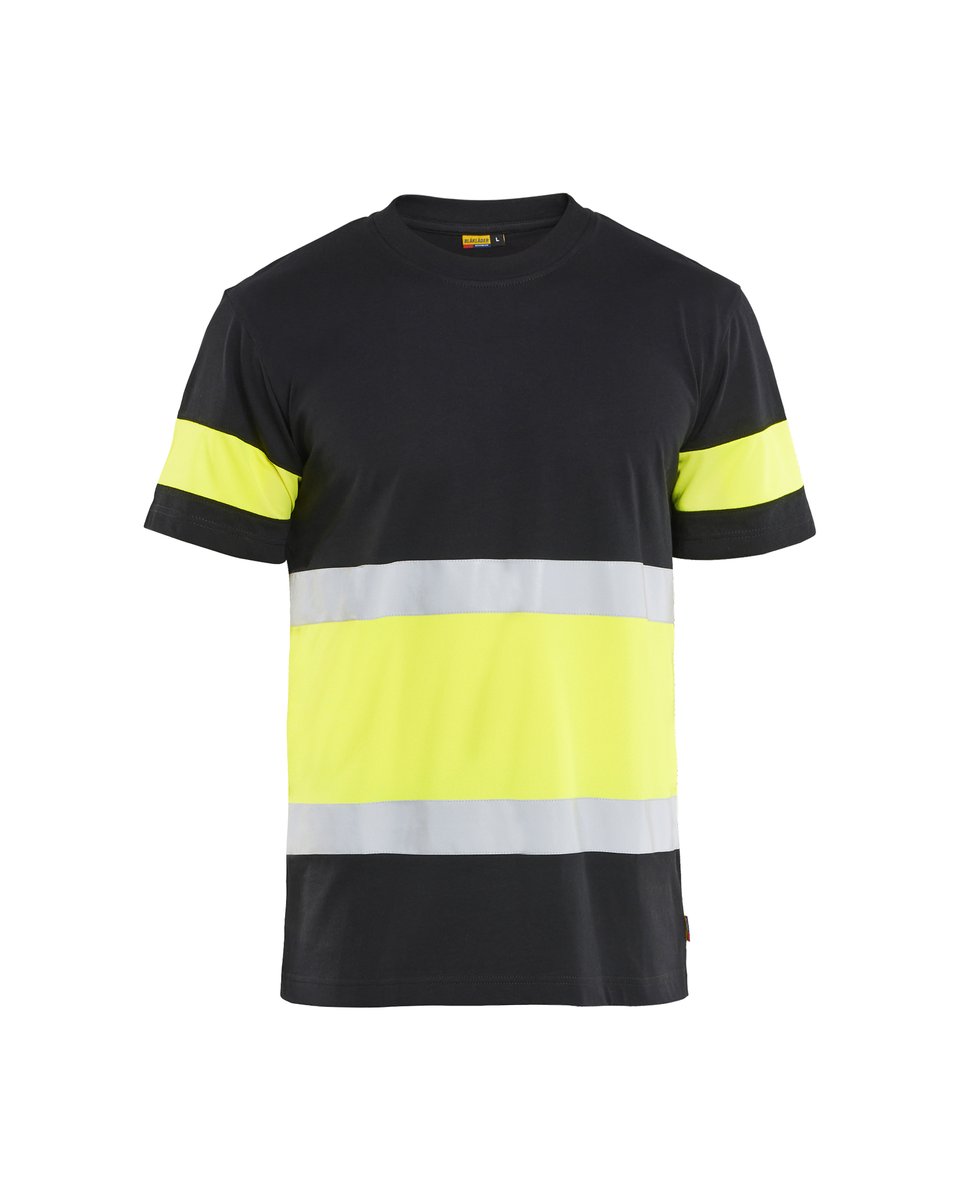 Blåkläder 3387 T-shirt High Vis - Zwart/High Vis Geel