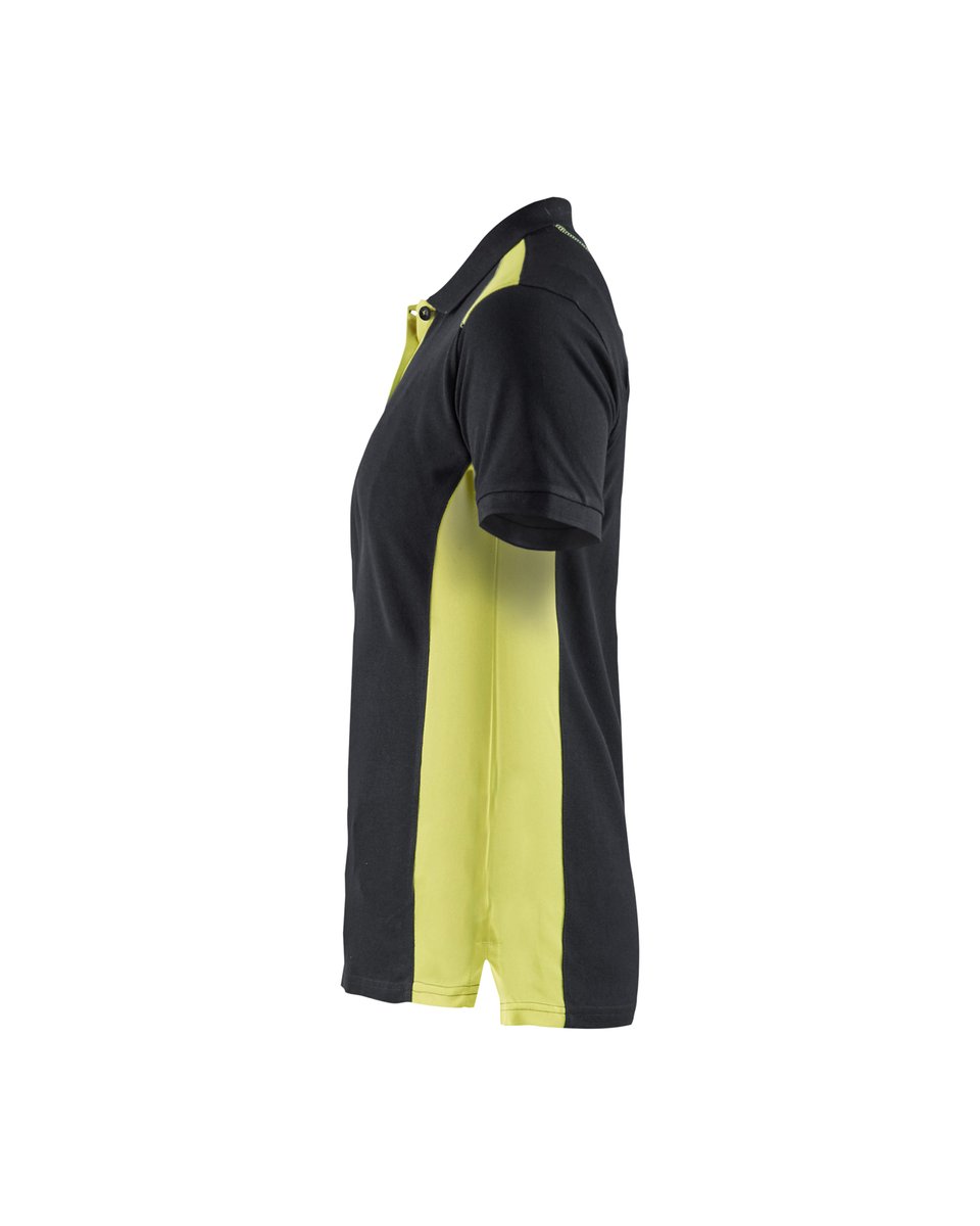Blåkläder 3390 Dames poloshirt - Zwart/High Vis Geel