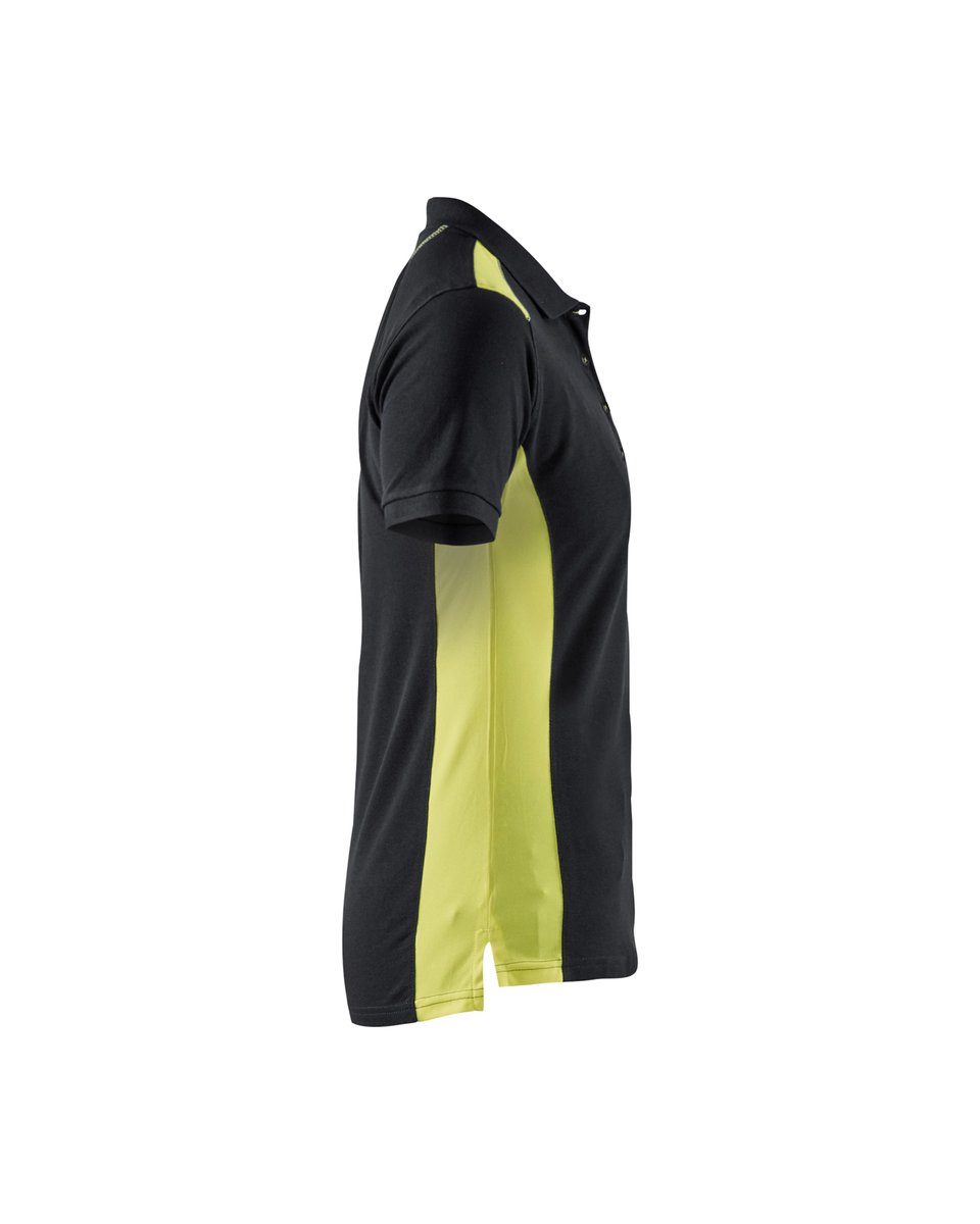 Blåkläder 3390 Dames poloshirt - Zwart/High Vis Geel