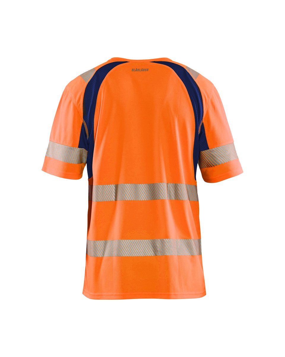 Blåkläder 3397 UV-T-shirt High Vis - High Vis Oranje/Marineblauw