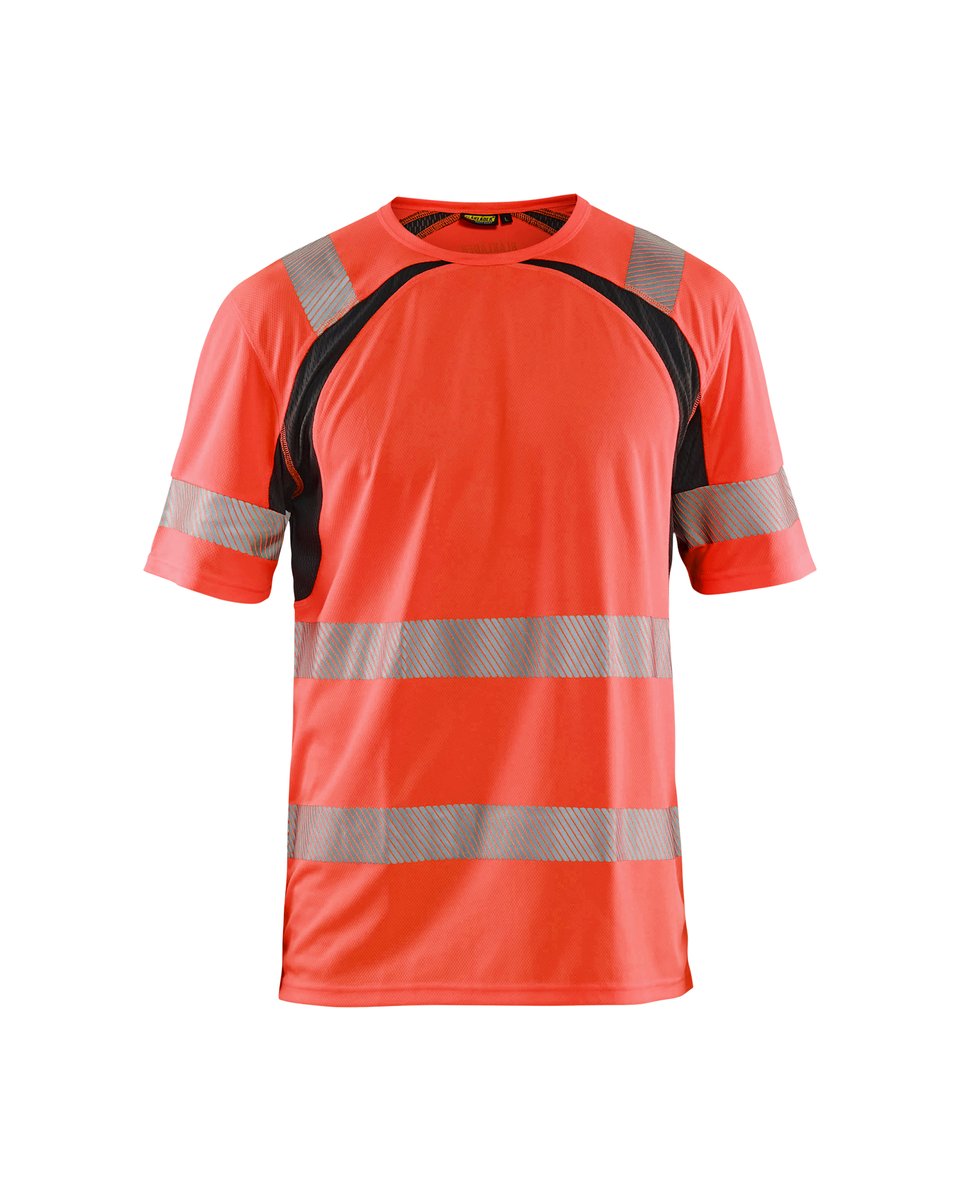 Blåkläder 3397 UV-T-shirt High Vis - High Vis Rood/Zwart