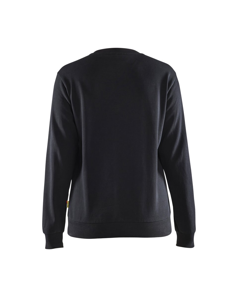 Blåkläder 3408 Dames Sweatshirt bi-colour - Zwart/High Vis Geel