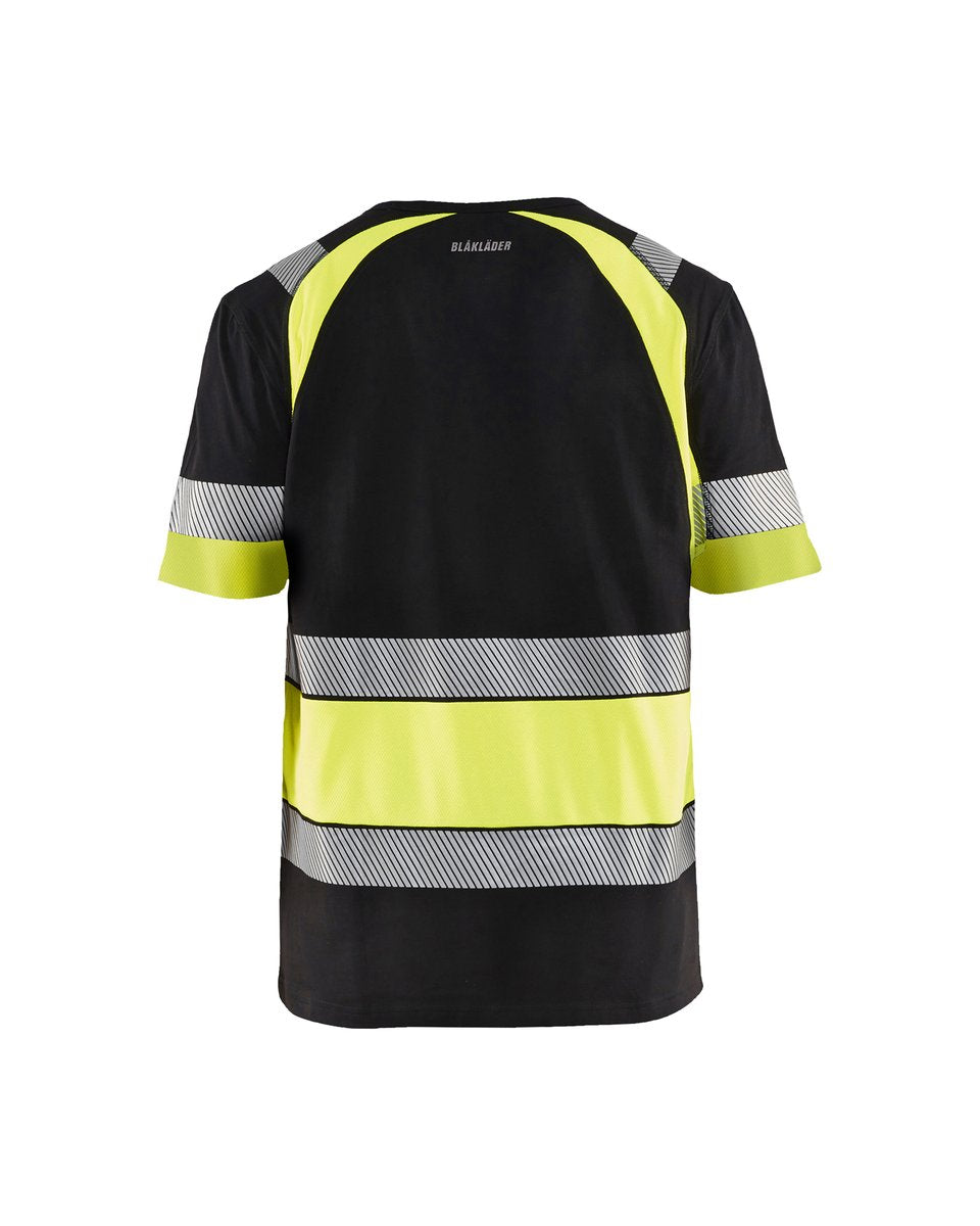 Blåkläder 3421 T-shirt High Vis - Zwart/High Vis Geel