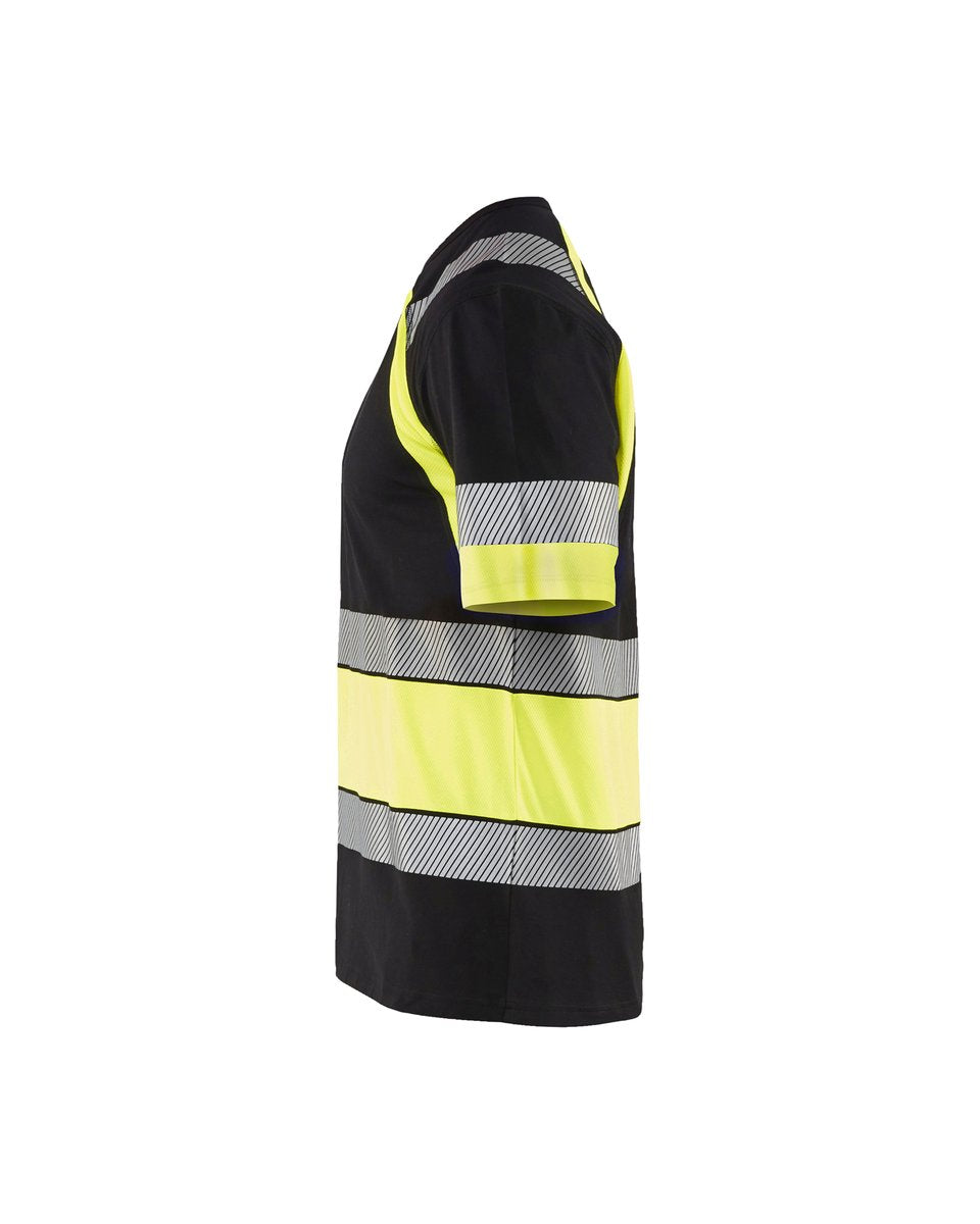 Blåkläder 3421 T-shirt High Vis - Zwart/High Vis Geel