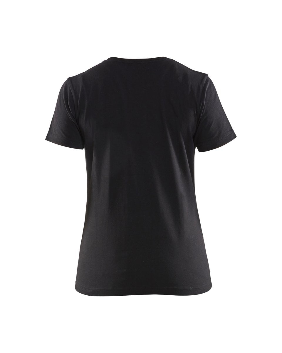 Blåkläder 3479 Dames T-shirt bi-colour - Zwart/High Vis Geel