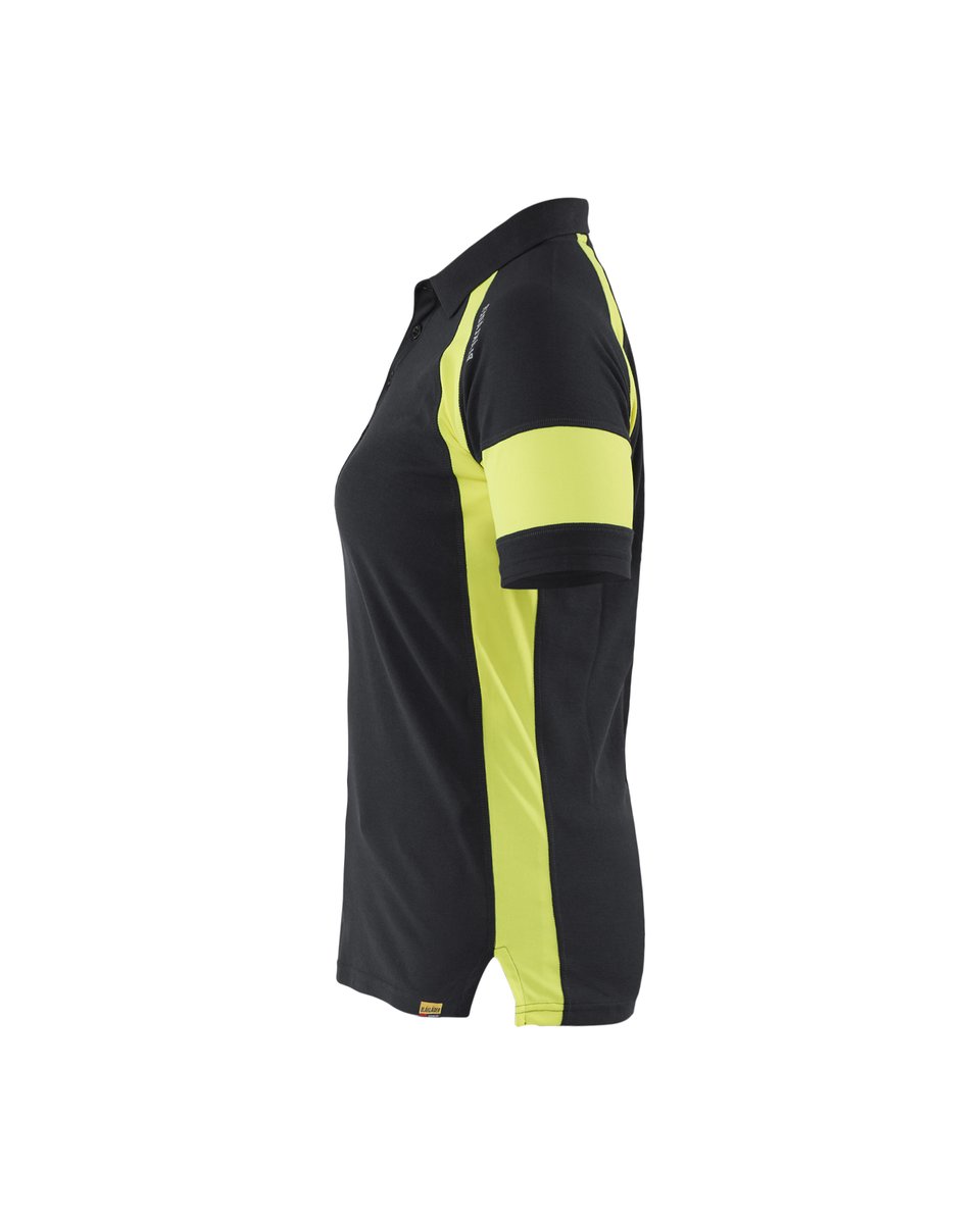 Blåkläder 3529 Dames Poloshirt visible - Zwart/High Vis Geel
