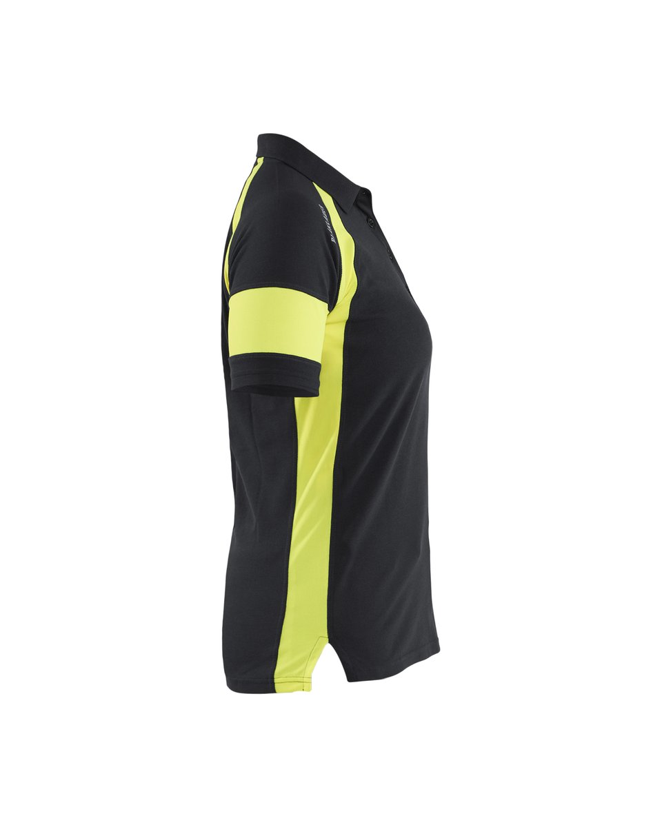 Blåkläder 3529 Dames Poloshirt visible - Zwart/High Vis Geel