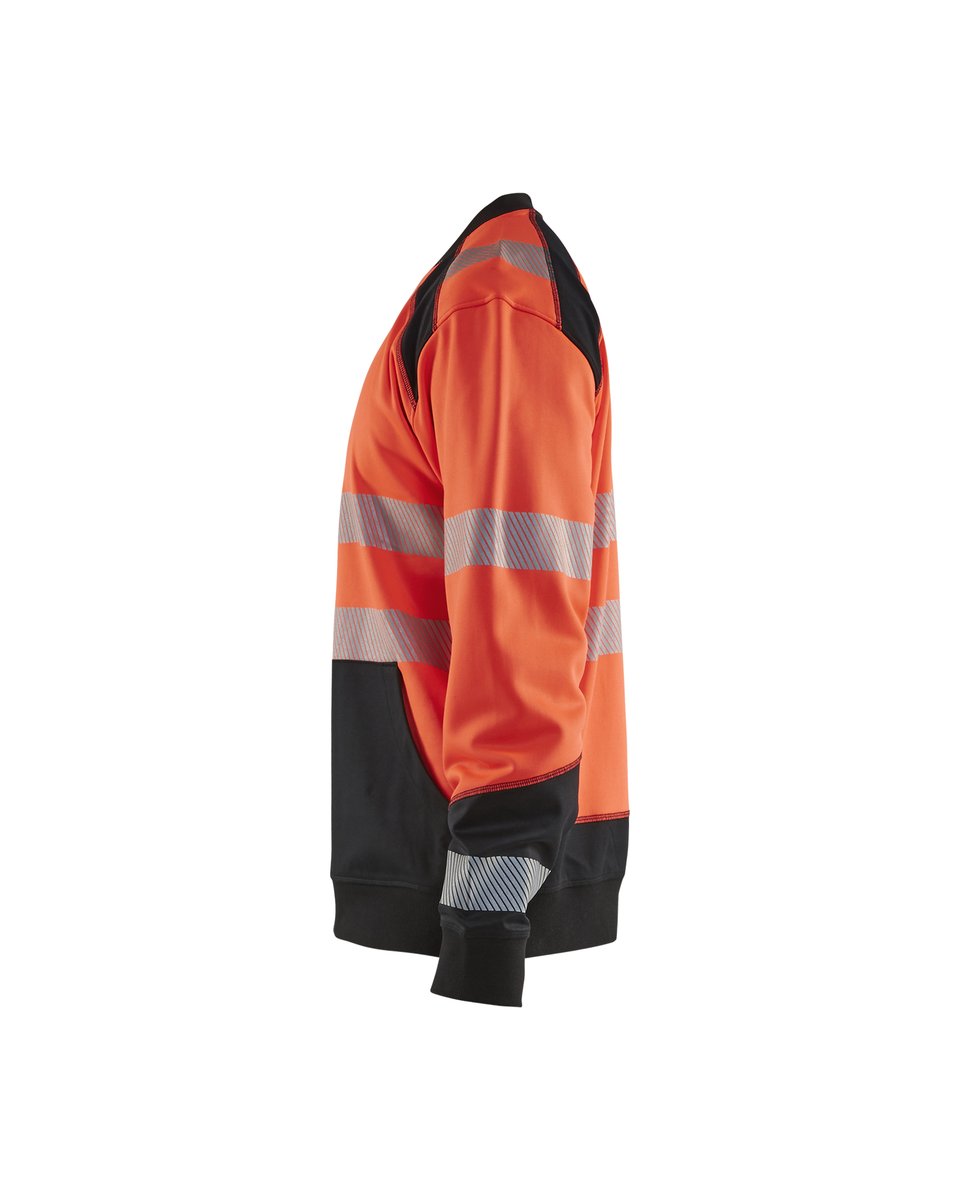 Blåkläder 3541 Sweatshirt High Vis - High Vis Rood/Zwart