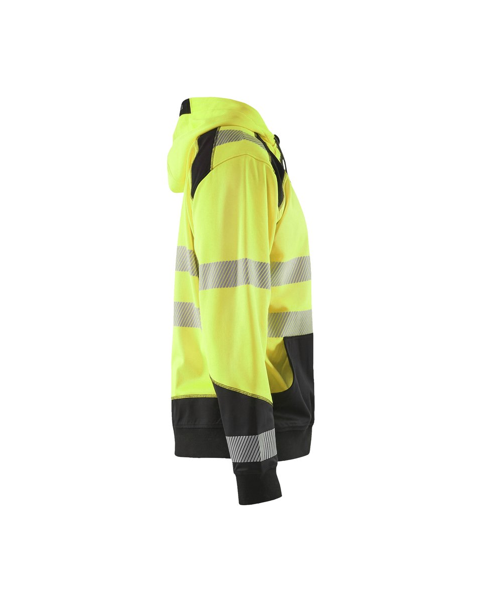 Blåkläder 3546 Hooded sweatshirt met rits High Vis - High Vis Geel/Zwart