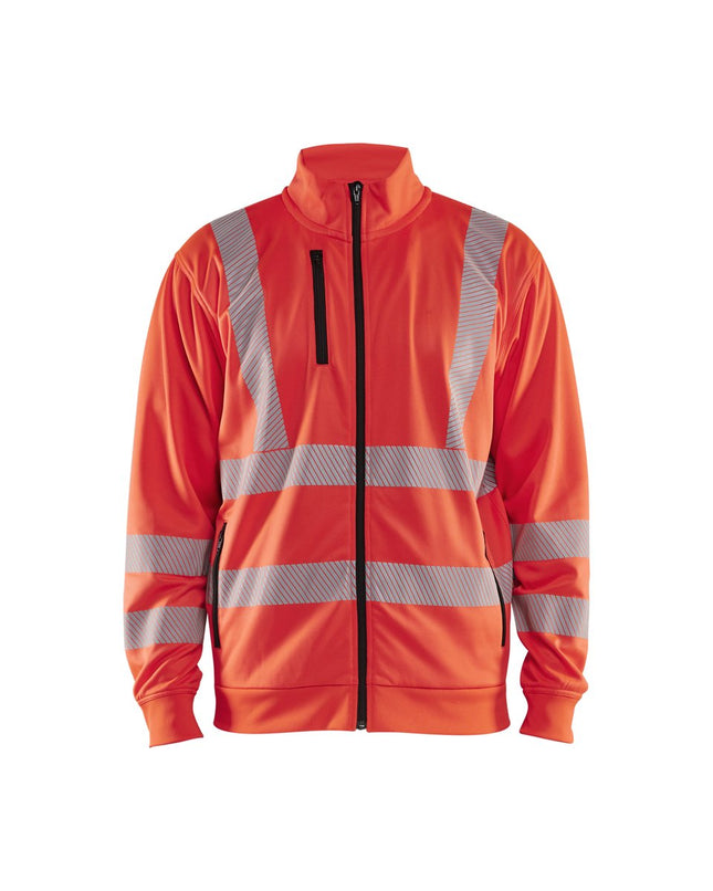 Blåkläder 3563 Sweatshirt met rits High Vis - High Vis Rood