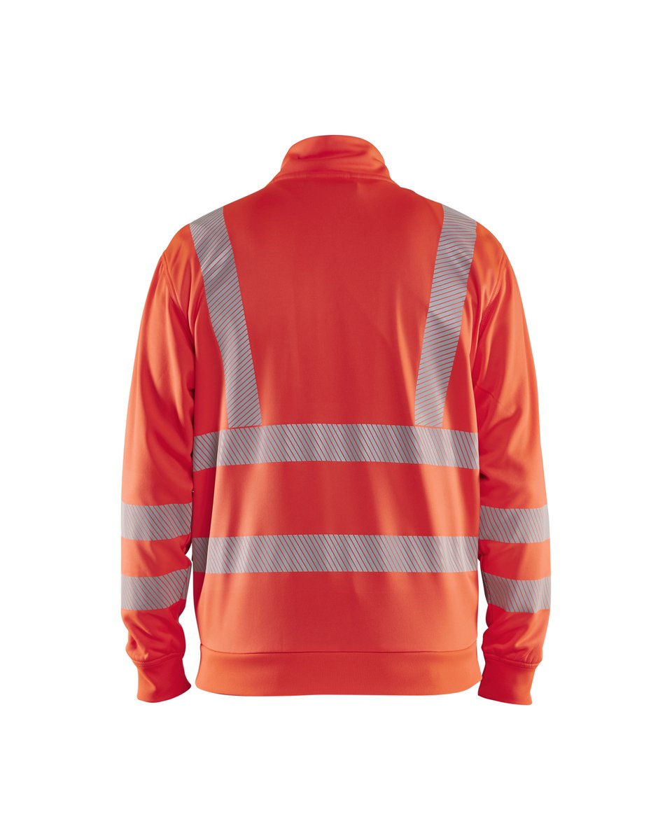 Blåkläder 3563 Sweatshirt met rits High Vis - High Vis Rood
