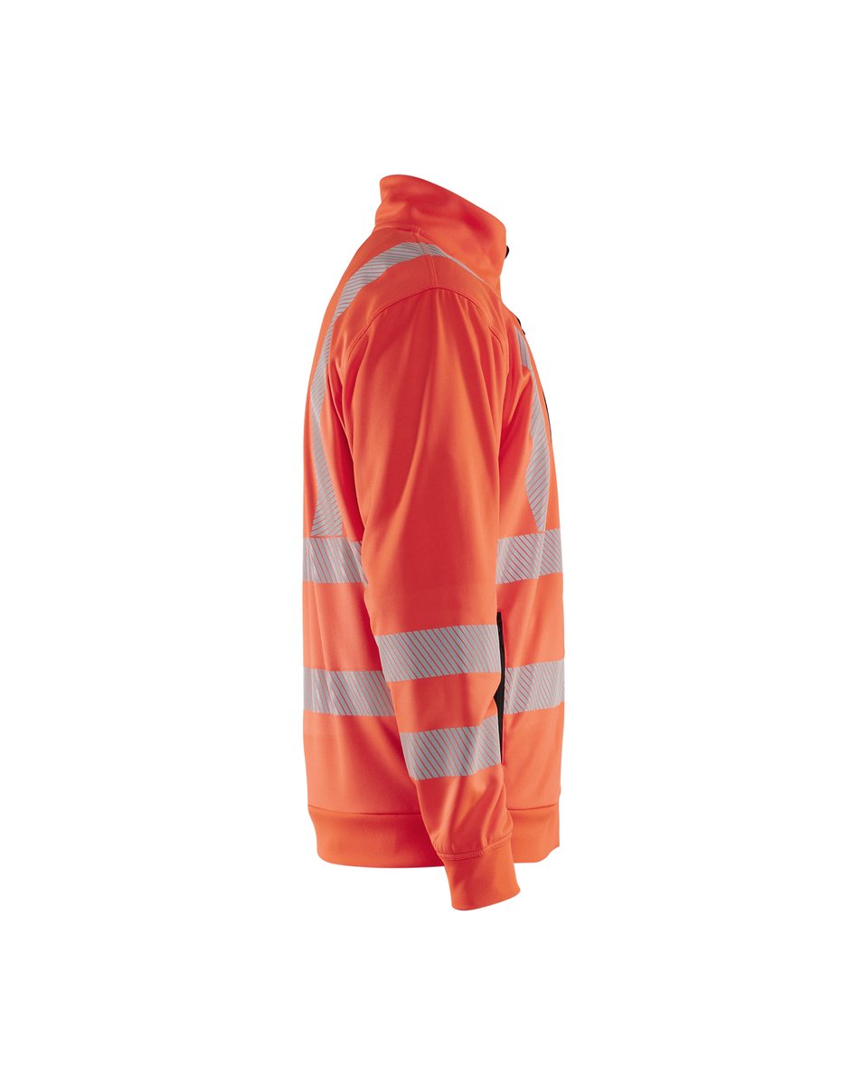 Blåkläder 3563 Sweatshirt met rits High Vis - High Vis Rood